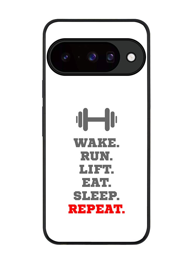 For Google Pixel 10 Case,Slim fit Camera Protection, Shockproof Thin Phone cover  - Routine (White)